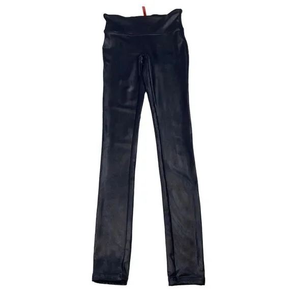 Spanx Leggings Faux Leather Coated XS Pants - Picture 4 of 8